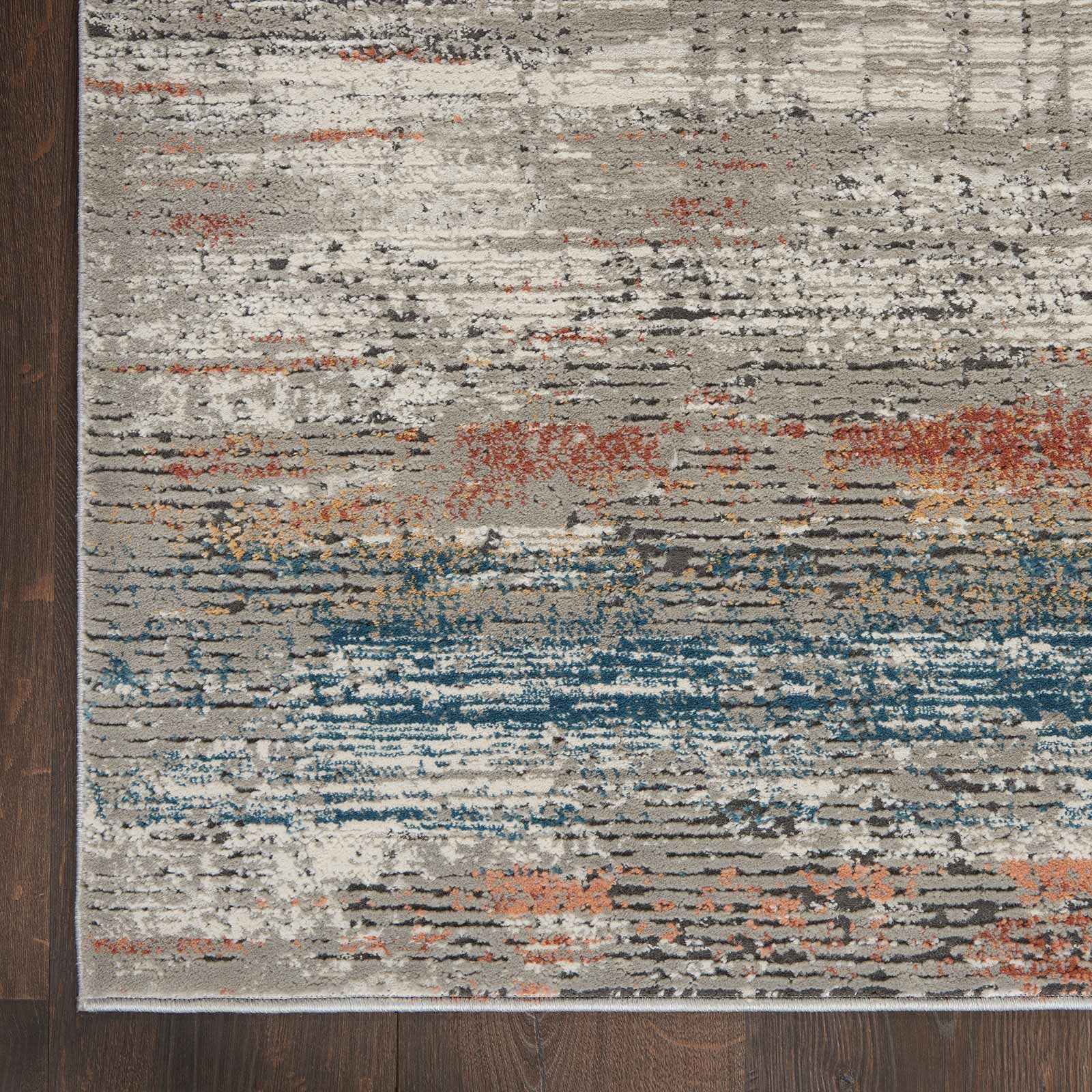 Nourison tapete Rustic Textures RUS12 GRYMT GREY MULTICOLOR 5X7 099446799128 CR