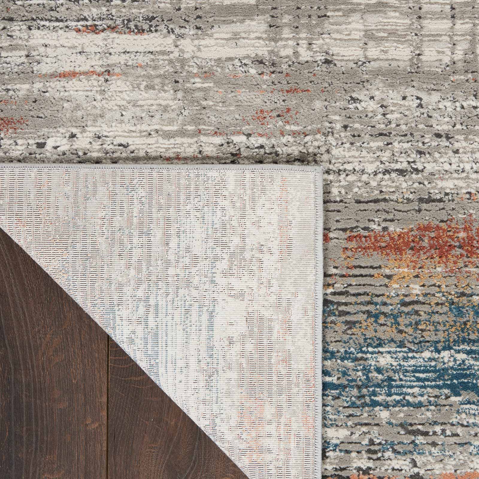 Nourison tapete Rustic Textures RUS12 GRYMT GREY MULTICOLOR 5X7 099446799128 CRB