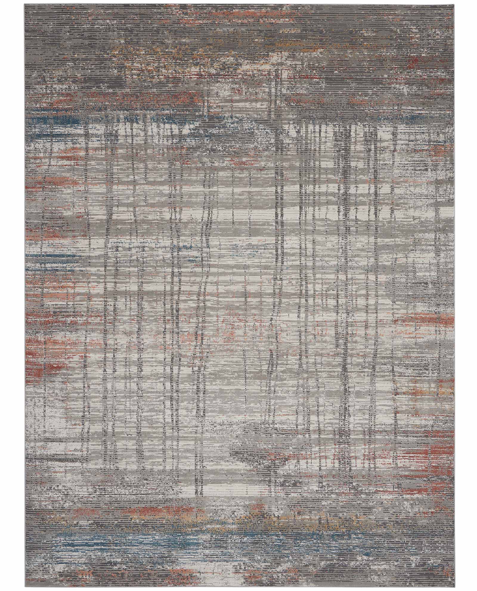 Nourison tapete Rustic Textures RUS12 GRYMT GREY MULTICOLOR 8x11 099446799135