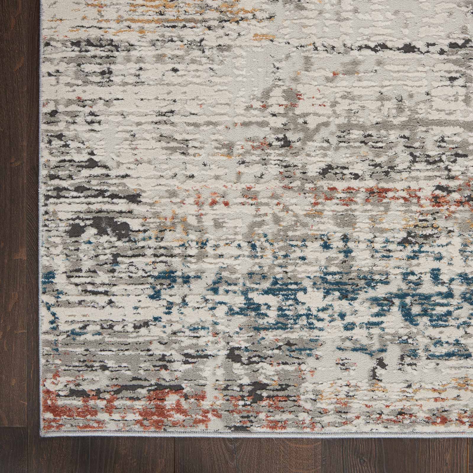 Nourison tapete Rustic Textures RUS14 LTGMT LIGHT GREY MULTICOLOR 5X7 099446799272 CR
