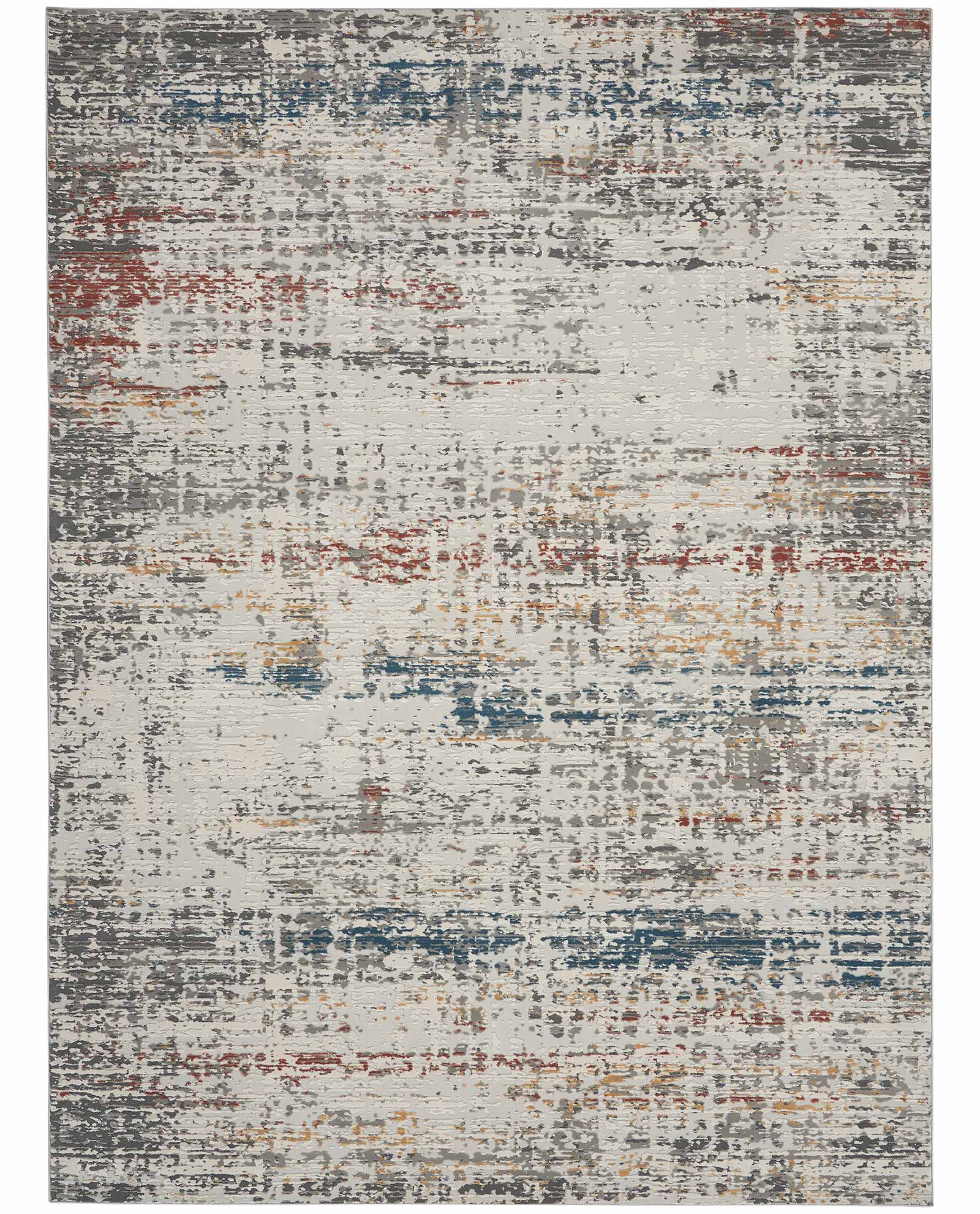 Nourison tapete Rustic Textures RUS14 LTGMT LIGHT GREY MULTICOLOR 8x11 099446799296