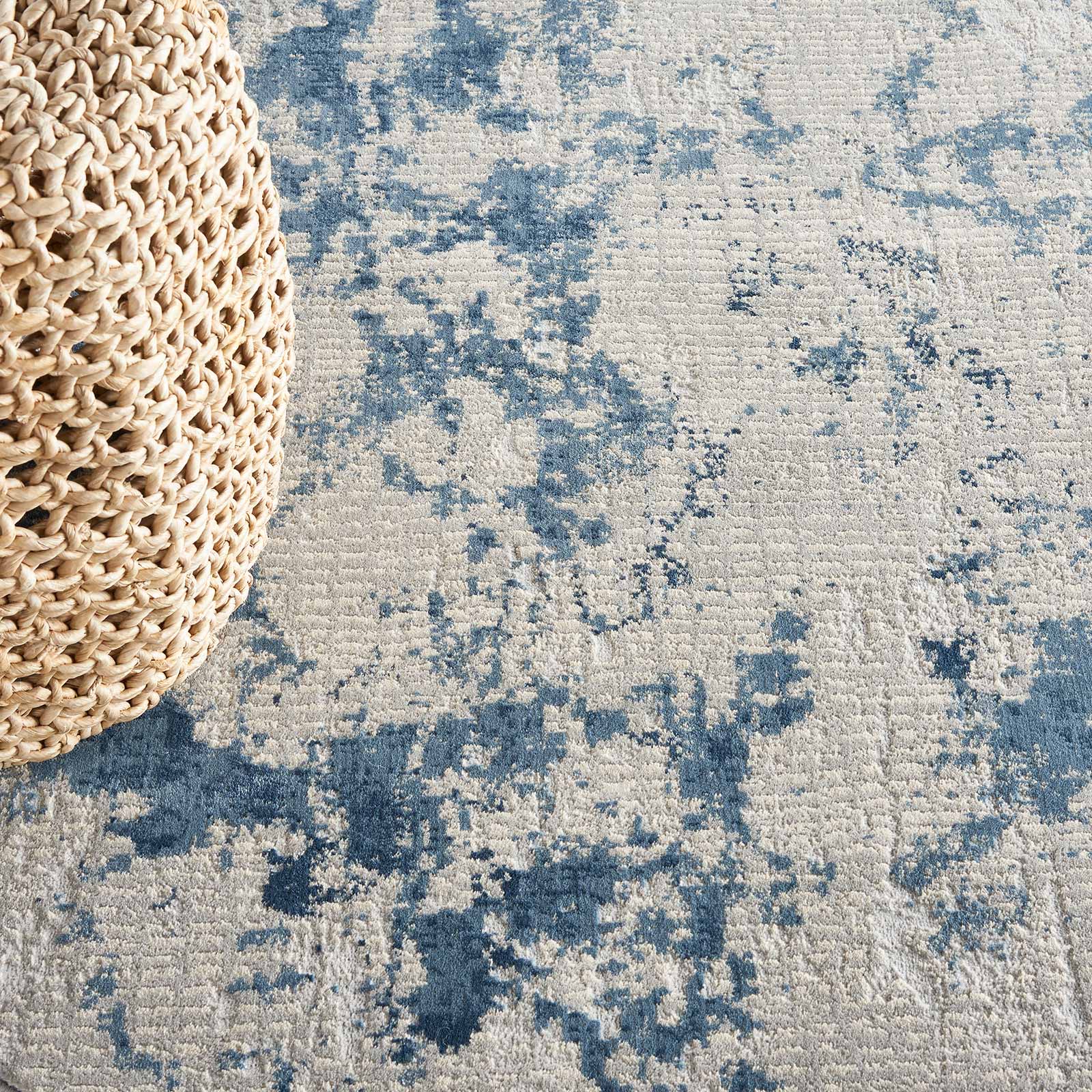 Nourison tapete Rustic Textures RUS16 GRYBL GREY BLUE 8XRND 099446836120 interior 2