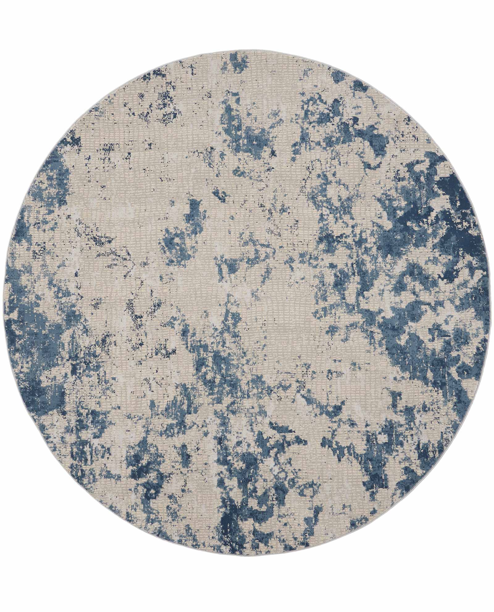 Nourison tapete Rustic Textures RUS16 GRYBL GREY BLUE 8XRND 099446836120