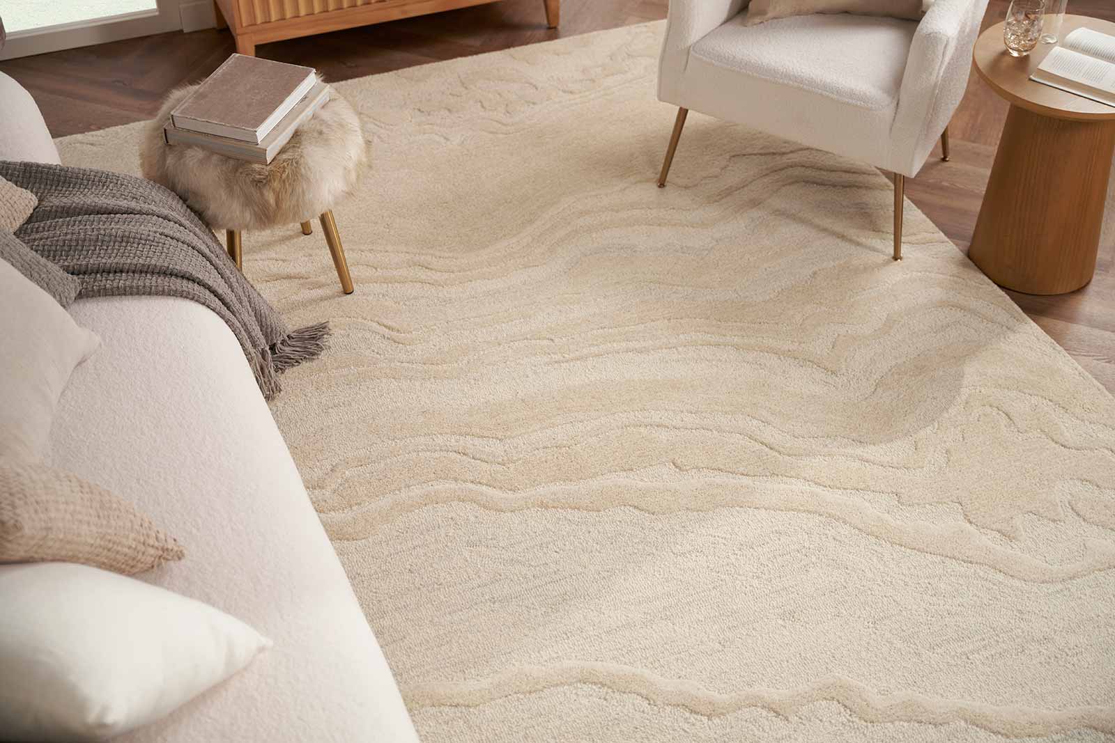 Nourison tapete SOCIAL Graceful GRU01 IVORY 9x12 099446939241 2X3 1049