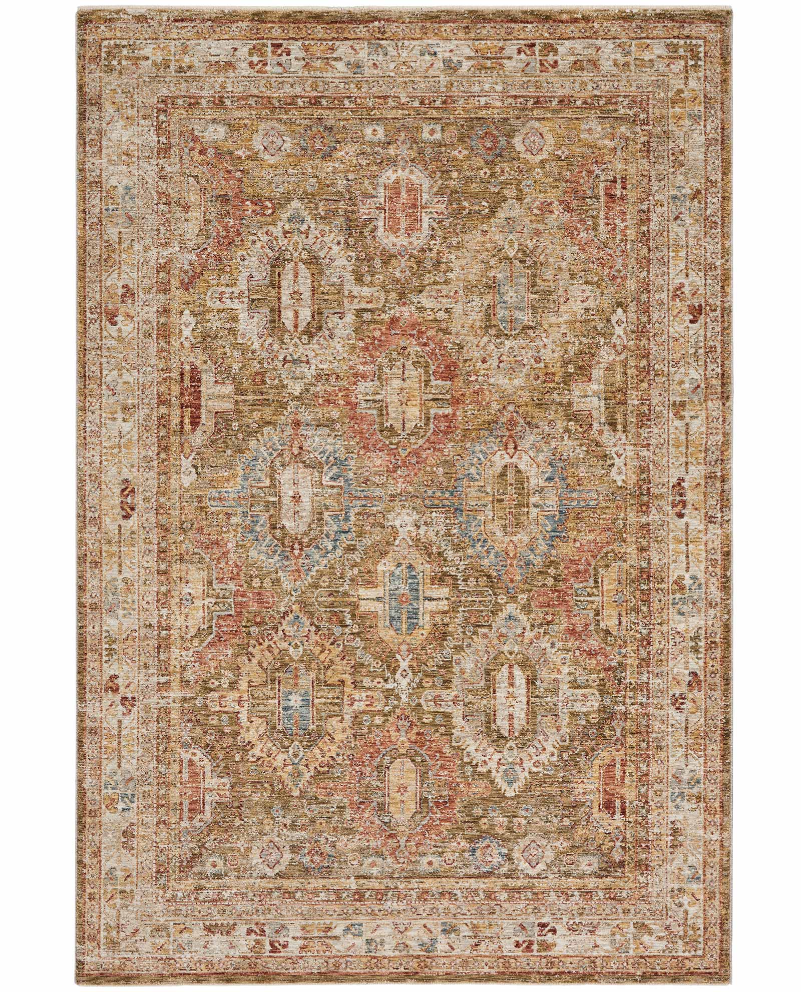 Nourison tapete Sahar SHR01 GREEN 5x8 099446025098