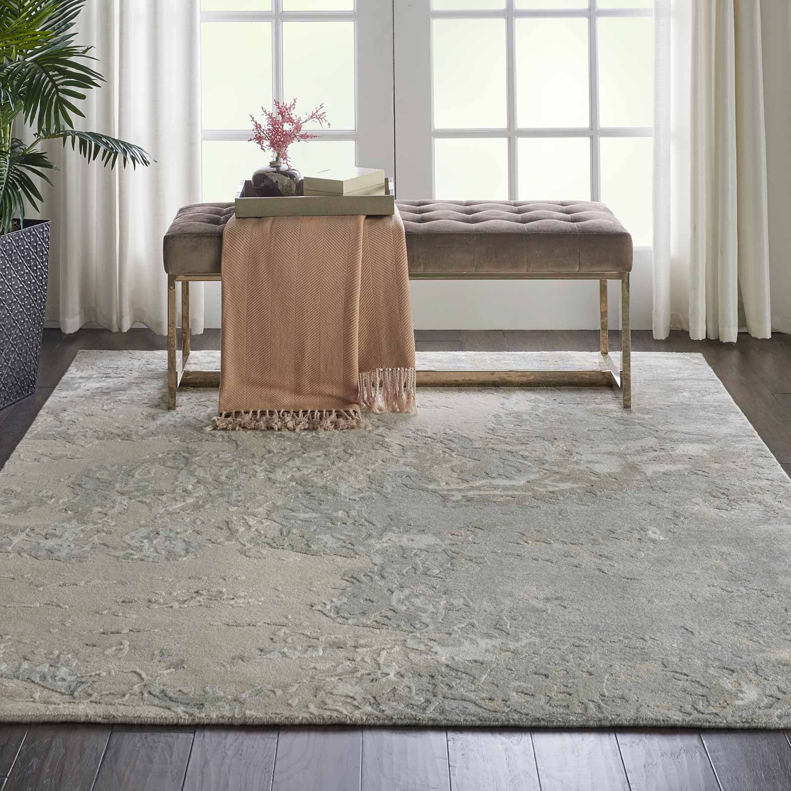 Nourison tapete Silk Shadows SHA17 SAND 6X8 099446451026 interior 1 C