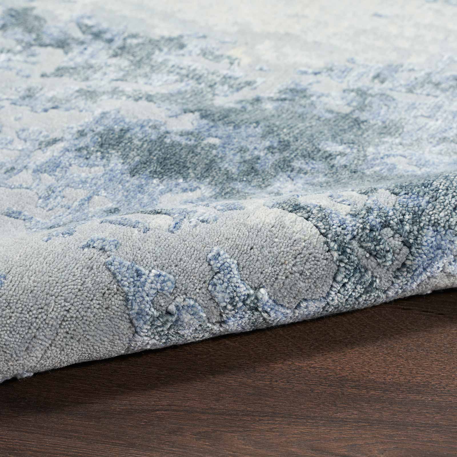 Nourison tapete Silk Shadows SHA21 BLUSK BLUE SKY 8X10 099446020628 TX01