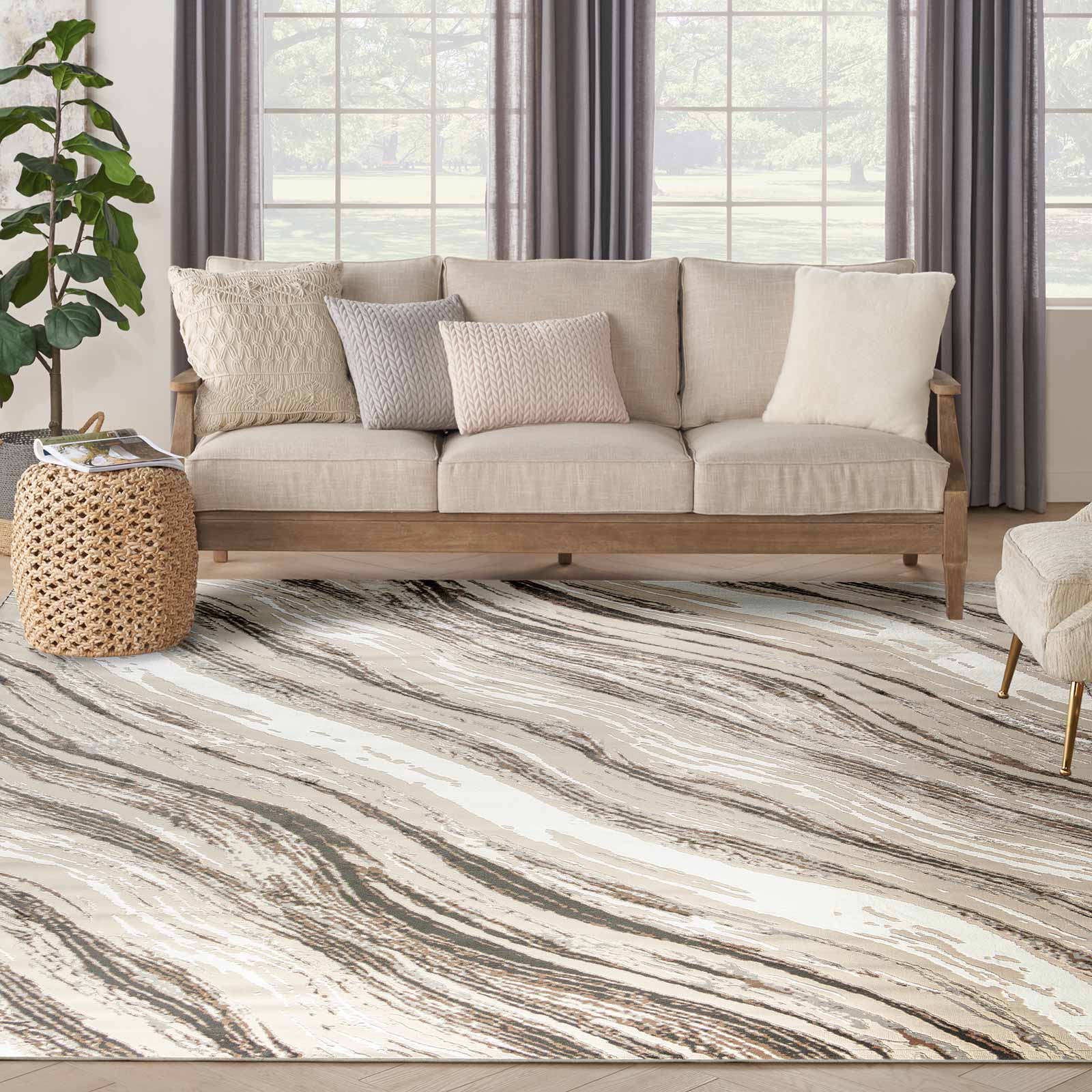Nourison tapete Sustainable Trends SUT05 BGEGY BEIGE GREY 9x12 099446954398 interior 3