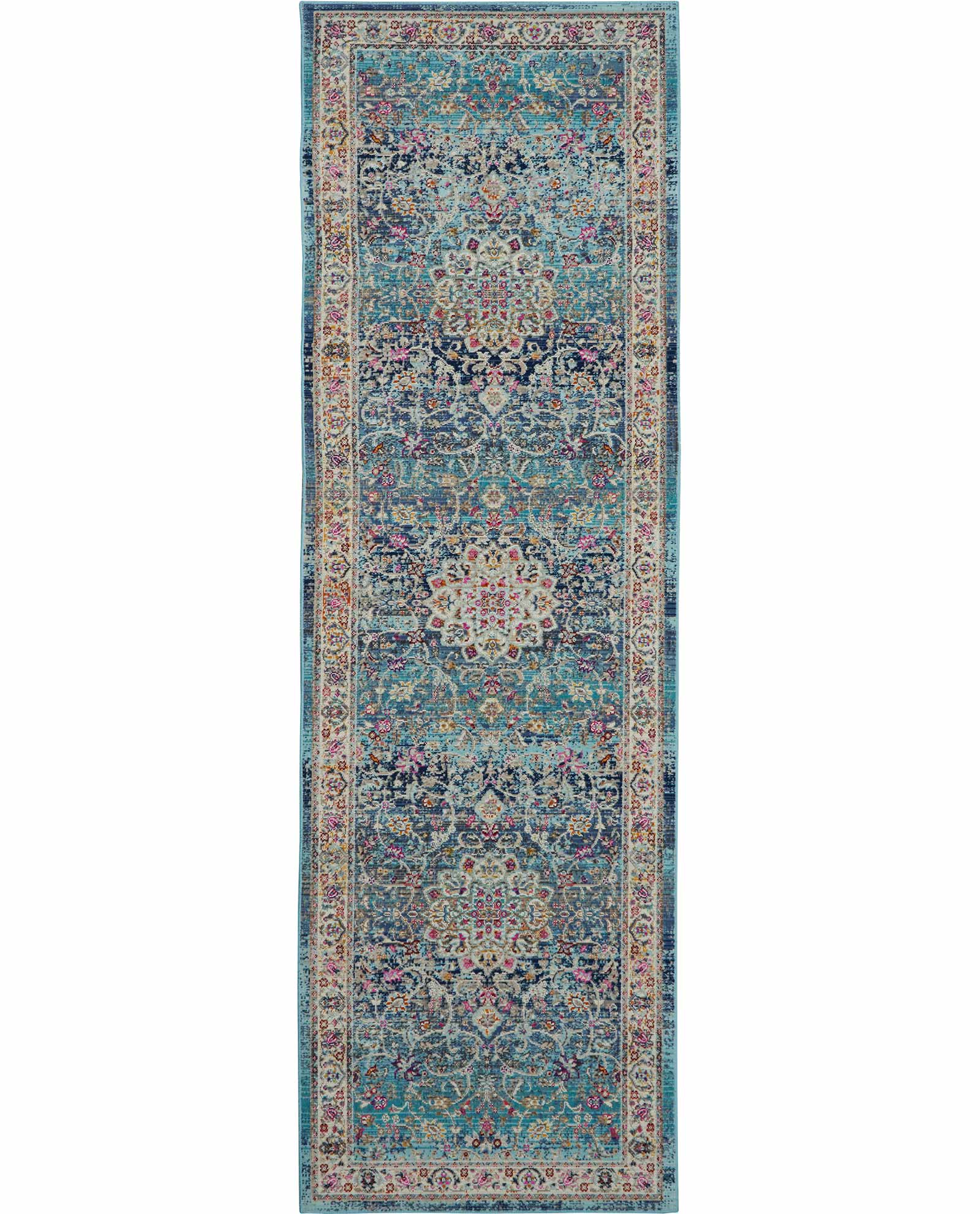 Nourison tapete Vintage Kashan VKA01 BLUE 2x8 099446455024 C