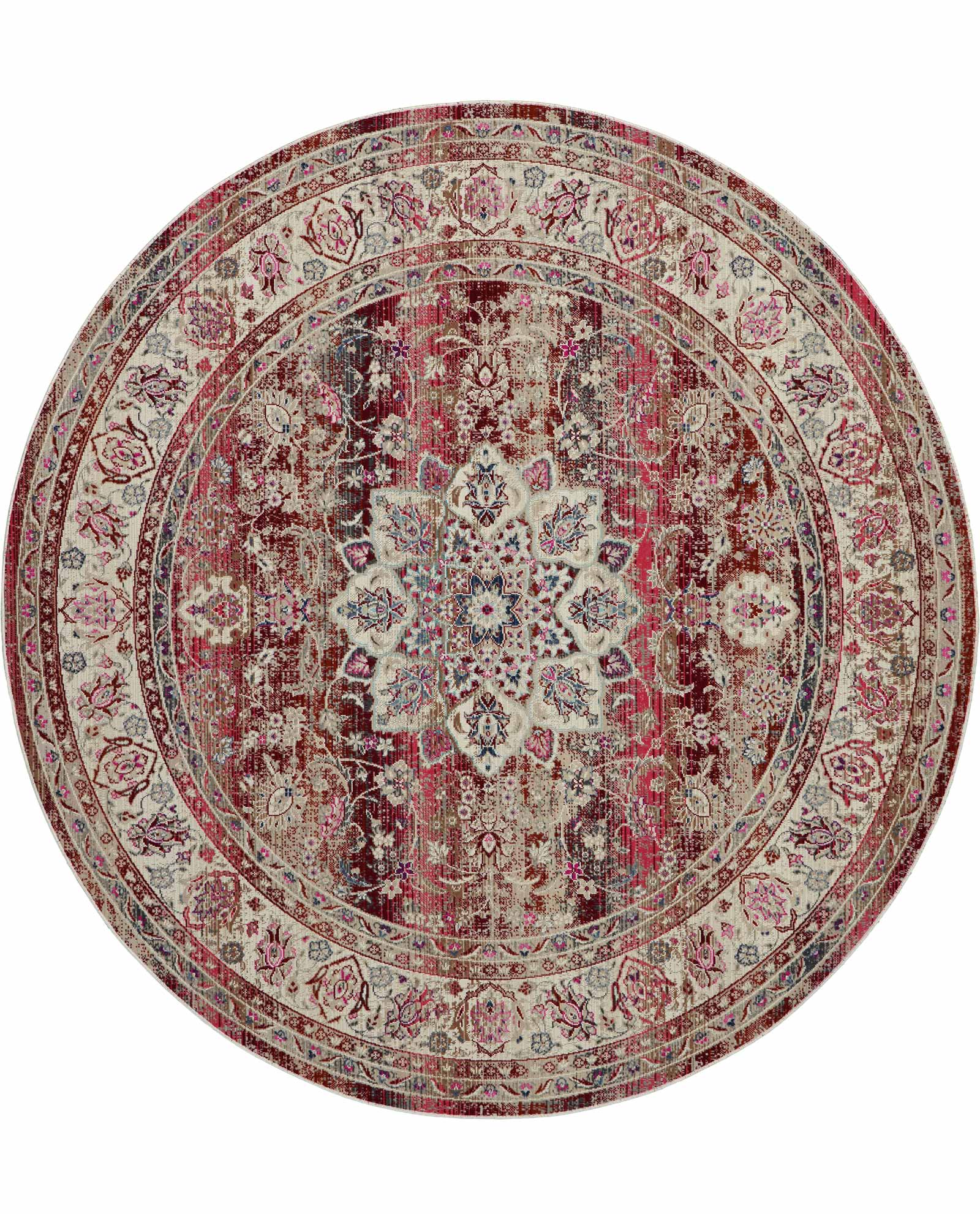 Nourison tapete Vintage Kashan VKA01 RED 6xRND 099446455222 C