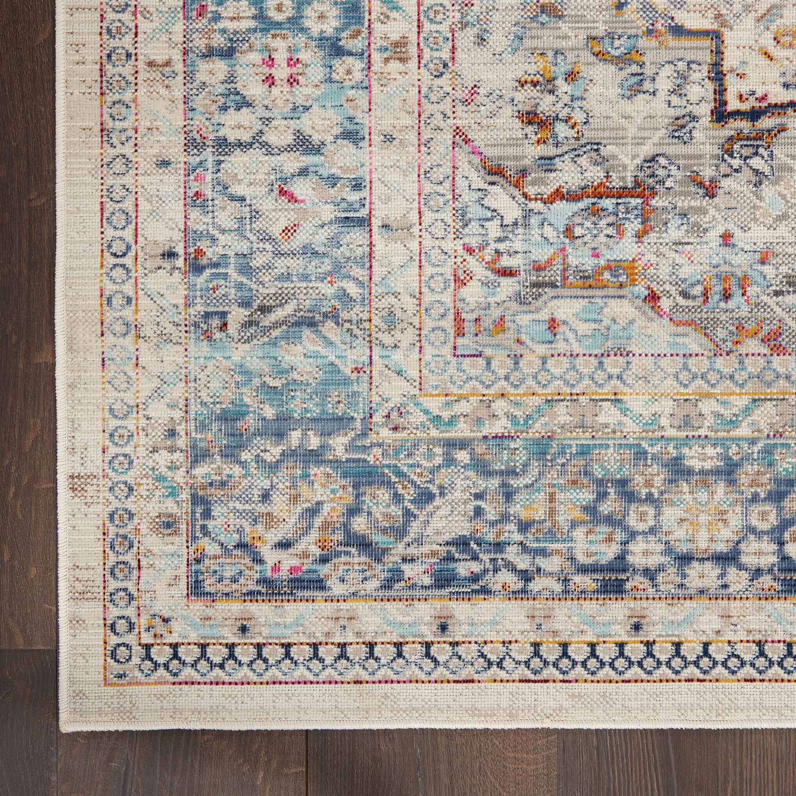 Nourison tapete Vintage Kashan VKA07 IVBLU IVORY BLUE 5X8 099446812094 CR