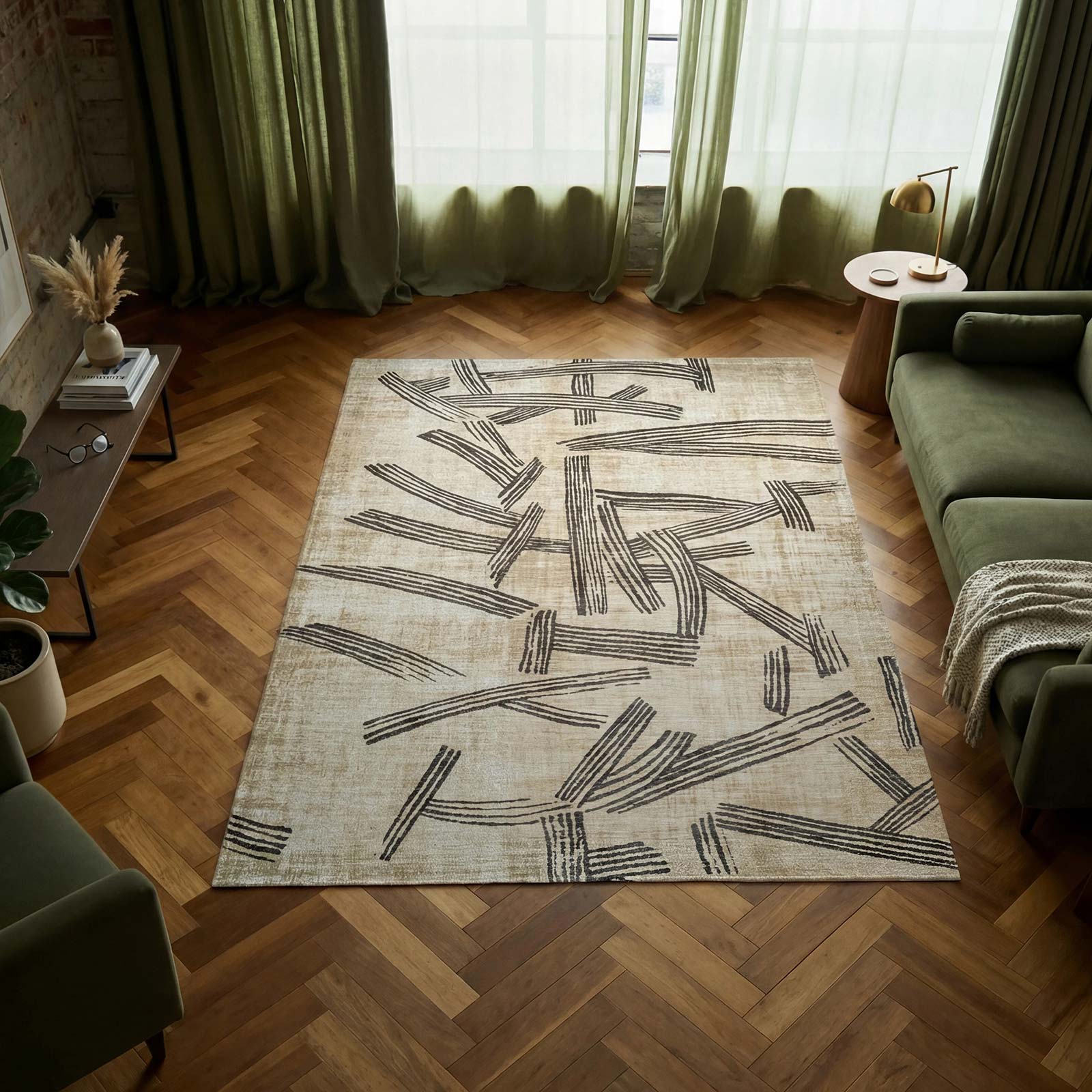 Louis De Poortere tapete Meditation 2067 Kanji Slate interior